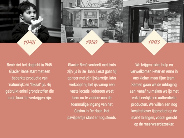 Screenshot from the website on a tablet